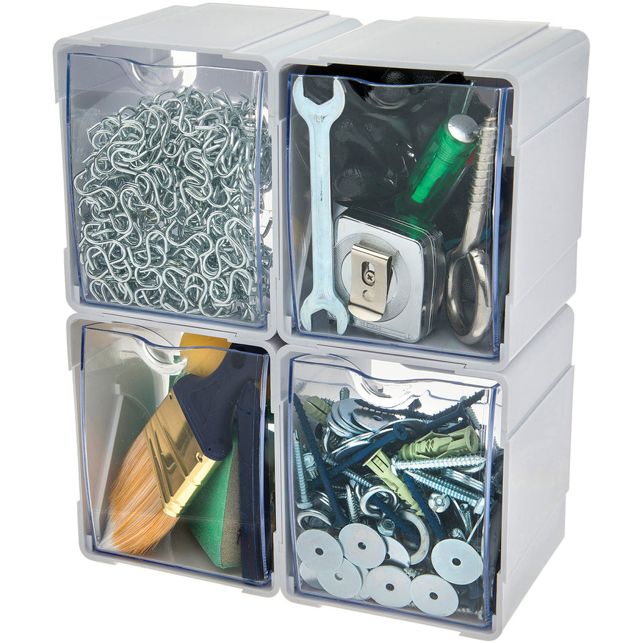 Organisateur de rangement emboîtable Deflecto Tilt Bin