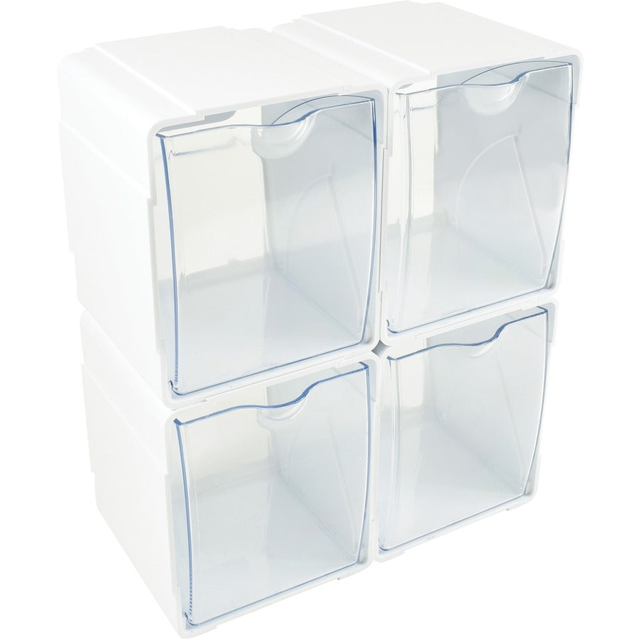 Organisateur de rangement emboîtable Deflecto Tilt Bin