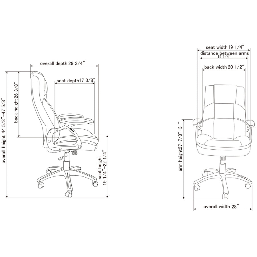 Lorell High-back Cushioned Office Chair