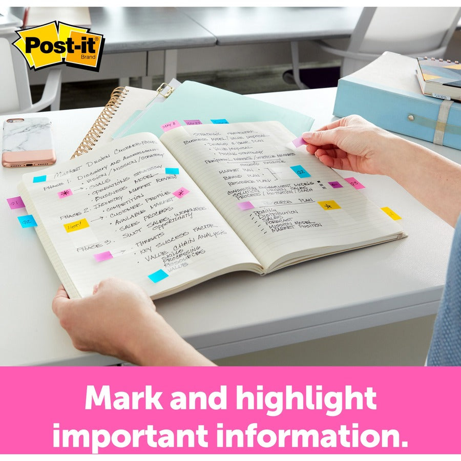 Paquet combiné de drapeaux assortis Post-it (12,70 mm)