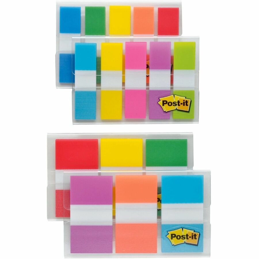 Post-it® Assorted Flag Combo Pack, 320 Flags, 2 Sizes, 4 Dispensers (683XL1)