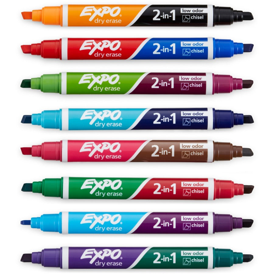 Expo 2-in-1 Dry Erase Markers - 8-Pack