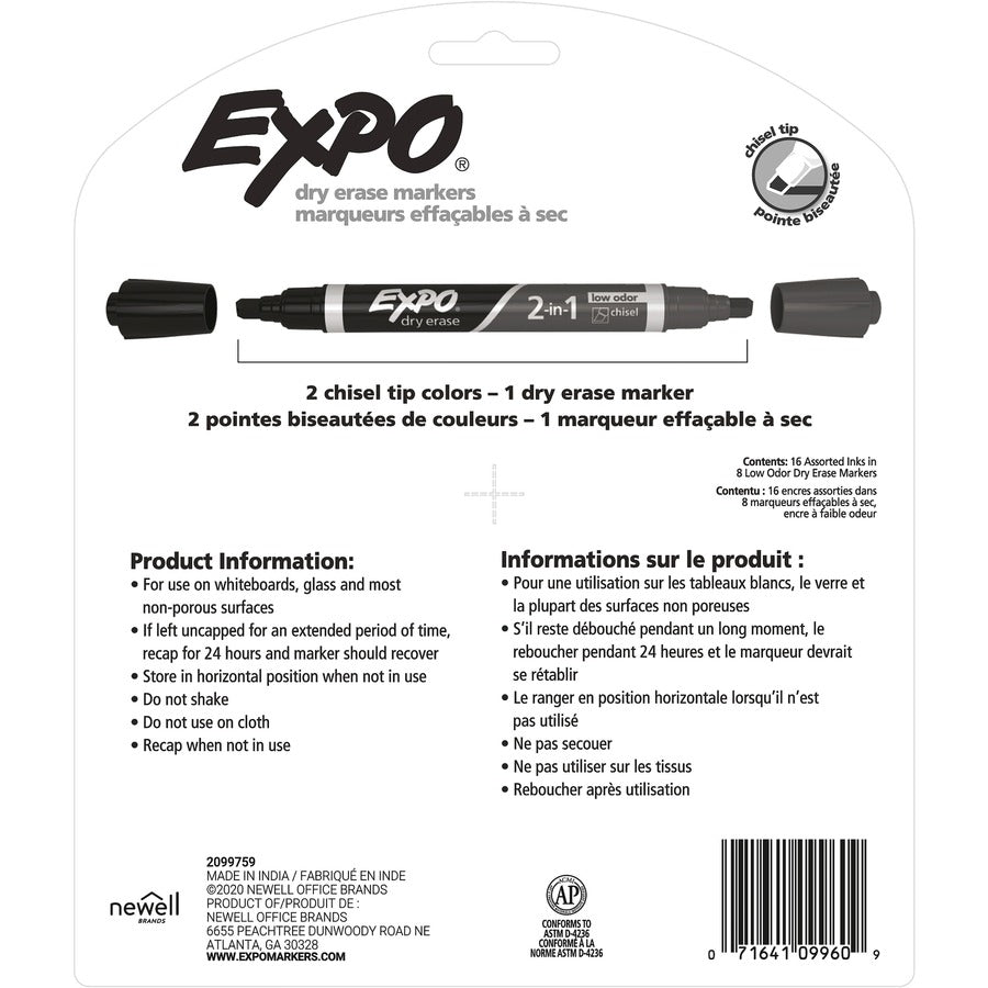 Expo 2-in-1 Dry Erase Markers - 8-Pack