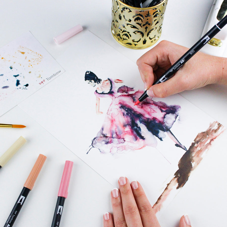 Tombow Dual Brush Art Pen 10-piece Set - Portrait Colours