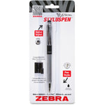 Zebra telescopic ballpoint stylus pen – Black