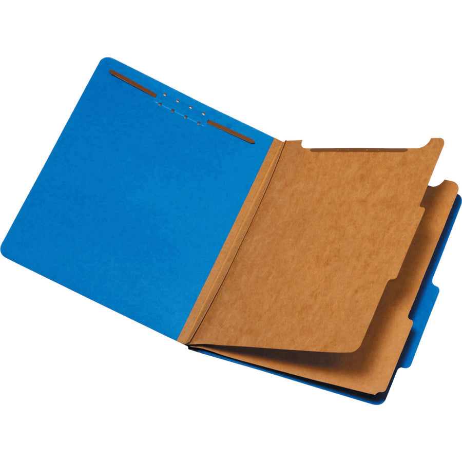 Pendaflex 2-Divider Pressboard Classification Folders - Letter, Box of 10 - Dark Blue