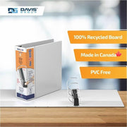 Binder, 4" D-Ring, White