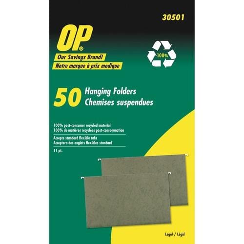 Recycled Hanging File Folders