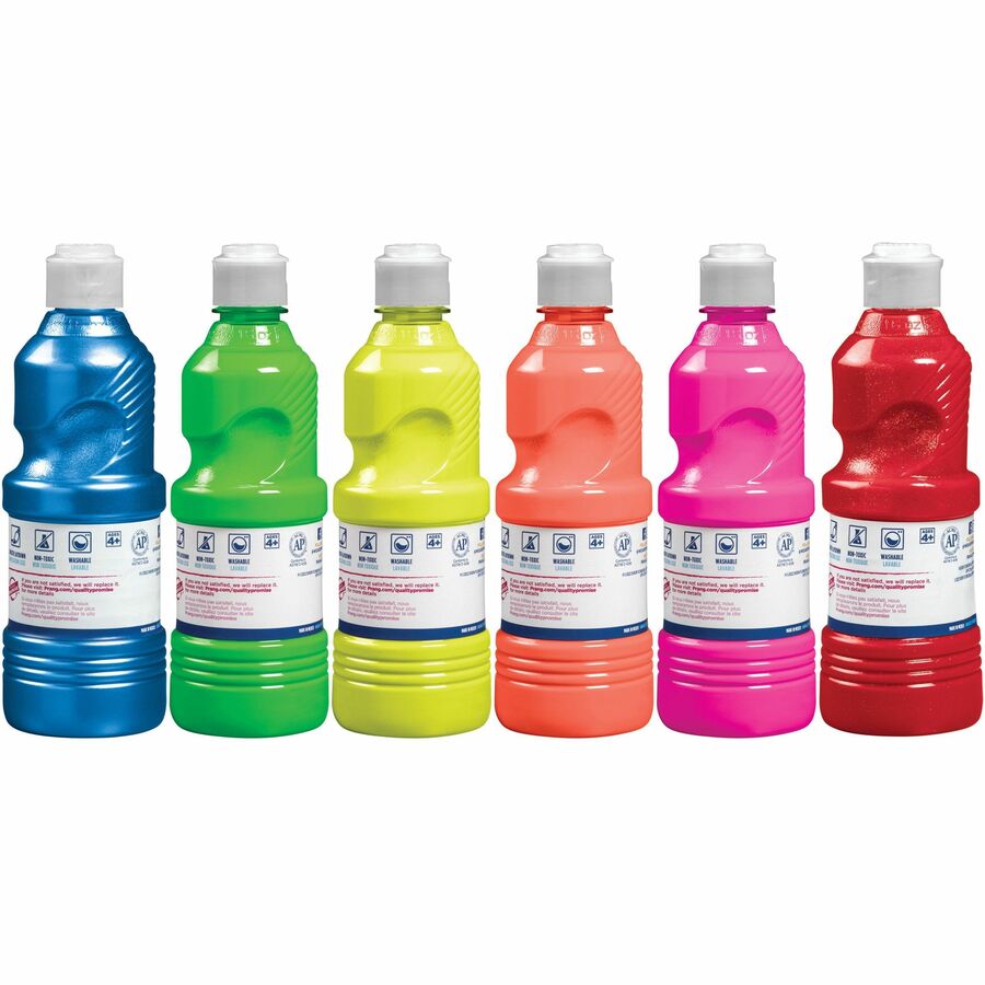 Prang Power Fluorescent Paint Set — 6 Colours