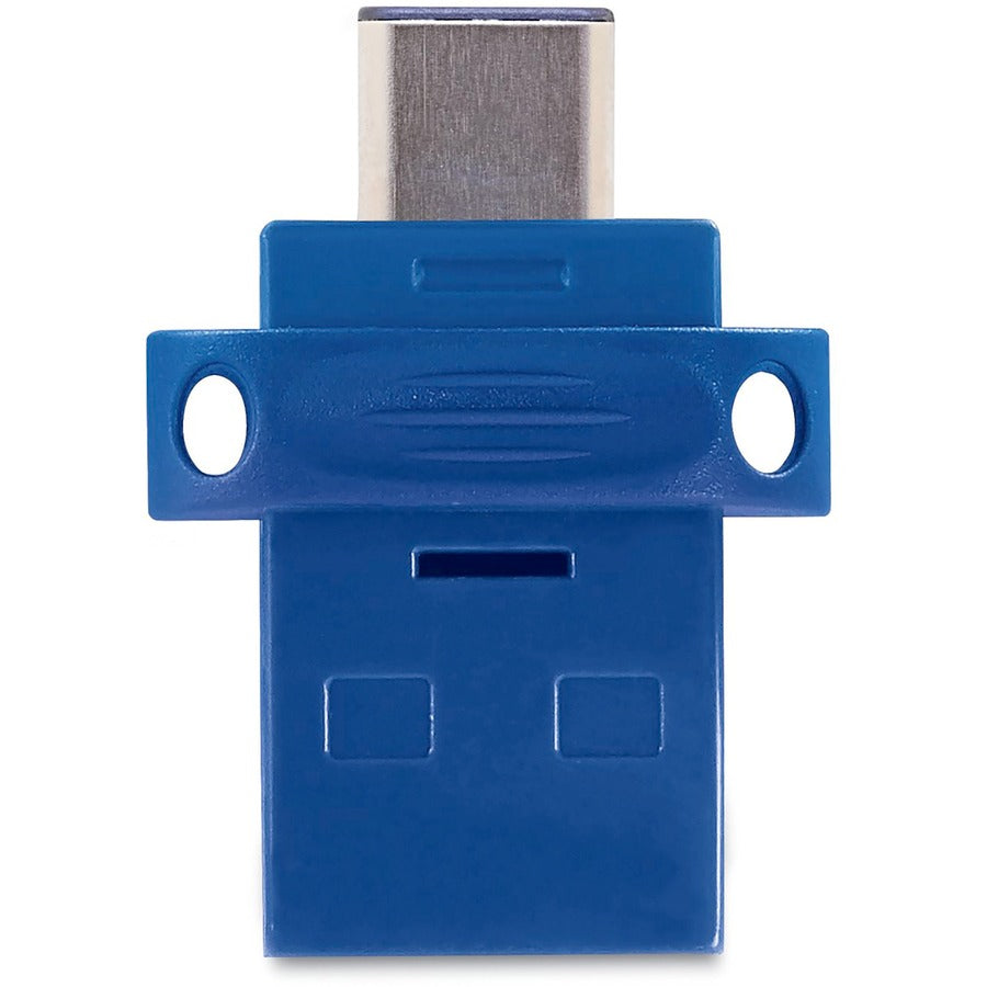 Microban 64GB Store 'n' Go Dual USB 3.2 Gen 1 Flash Drive for USB-C Devices - Blue