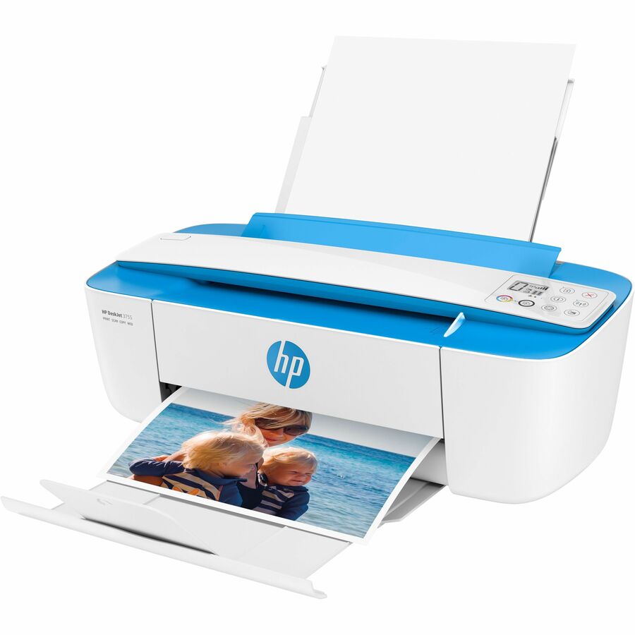 HP Deskjet 3755 Wireless Inkjet Multifunction Printer-Color-Copier/Scanner-19 ppm Mono/15 ppm Color Print-4800x1200 Print-Manual Duplex Print-1000 Pages Monthly-60 sheets Input-Color Scanner-600