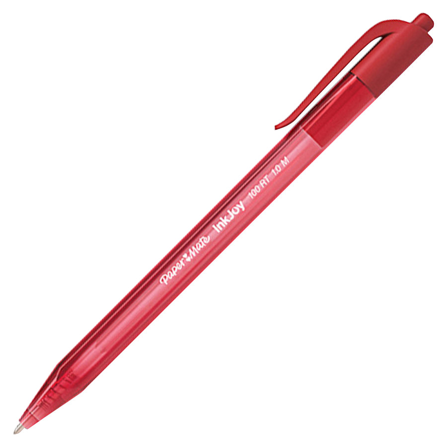 Paper Mate InkJoy 100 RT Retractable Pen - Medium Red 1951252