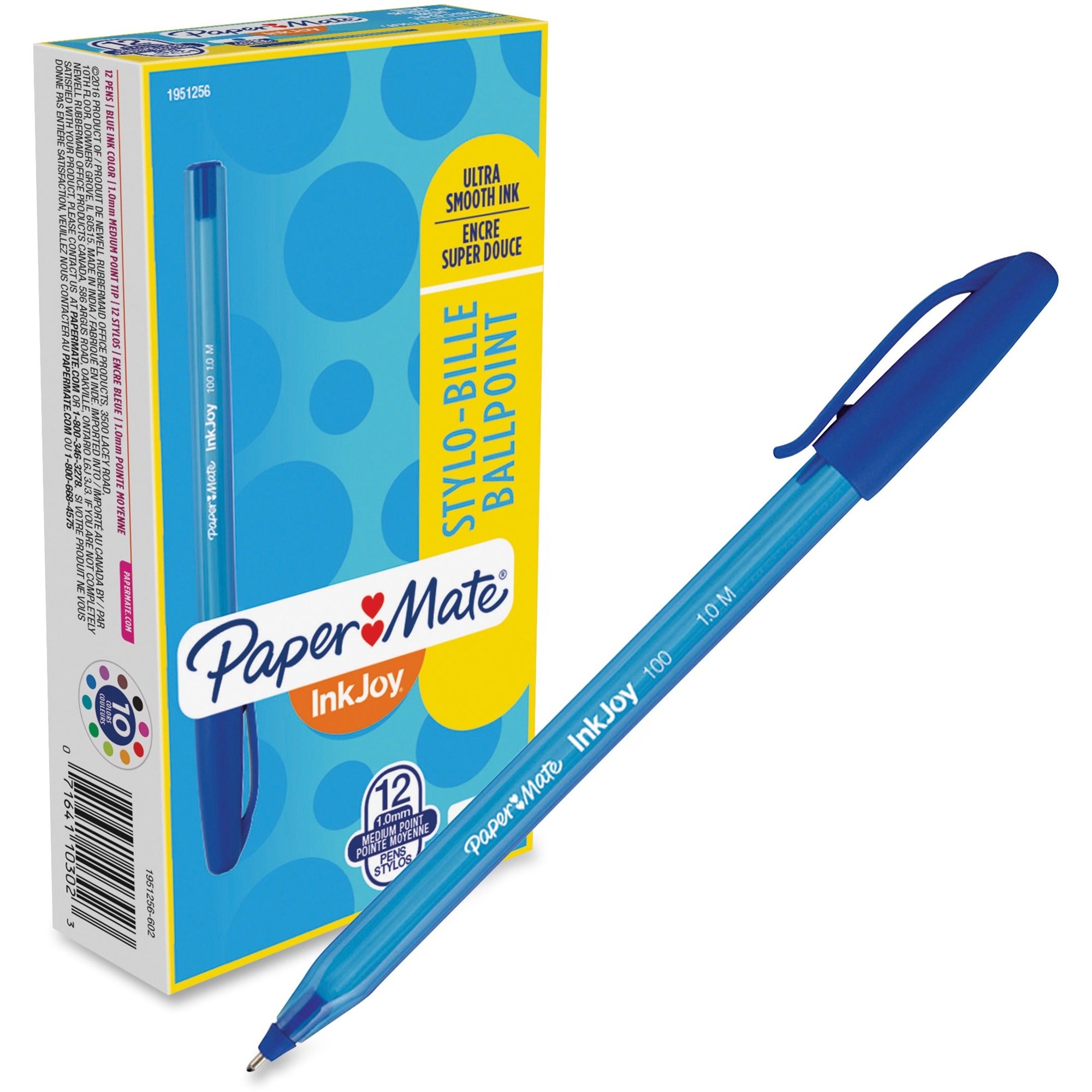Paper Mate Inkjoy 100 w/ Cap - Medium Blue 1951256