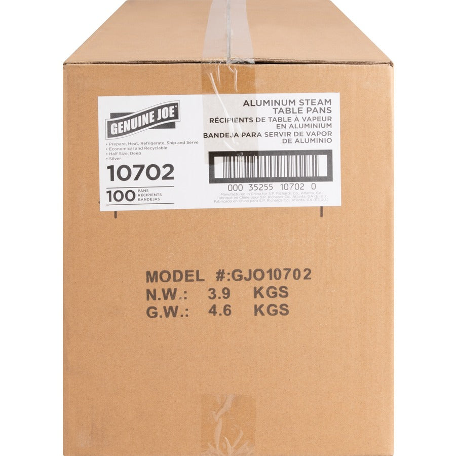 Genuine Joe Half-size Disposable Aluminum Pan
