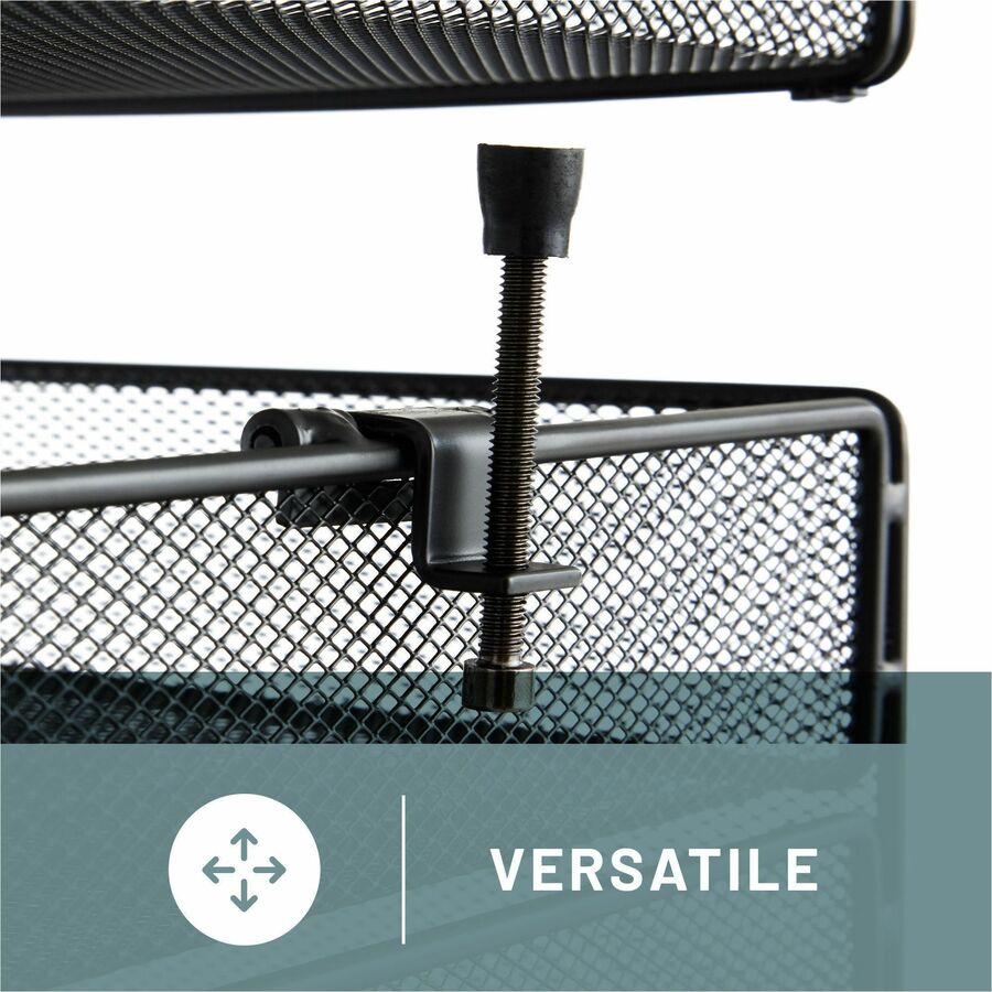 Safco Onyx Horizontal Hanging Desktop Storage