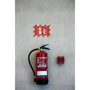 DURABLE Twin-color Border Self-adhesive Security Frame - Red