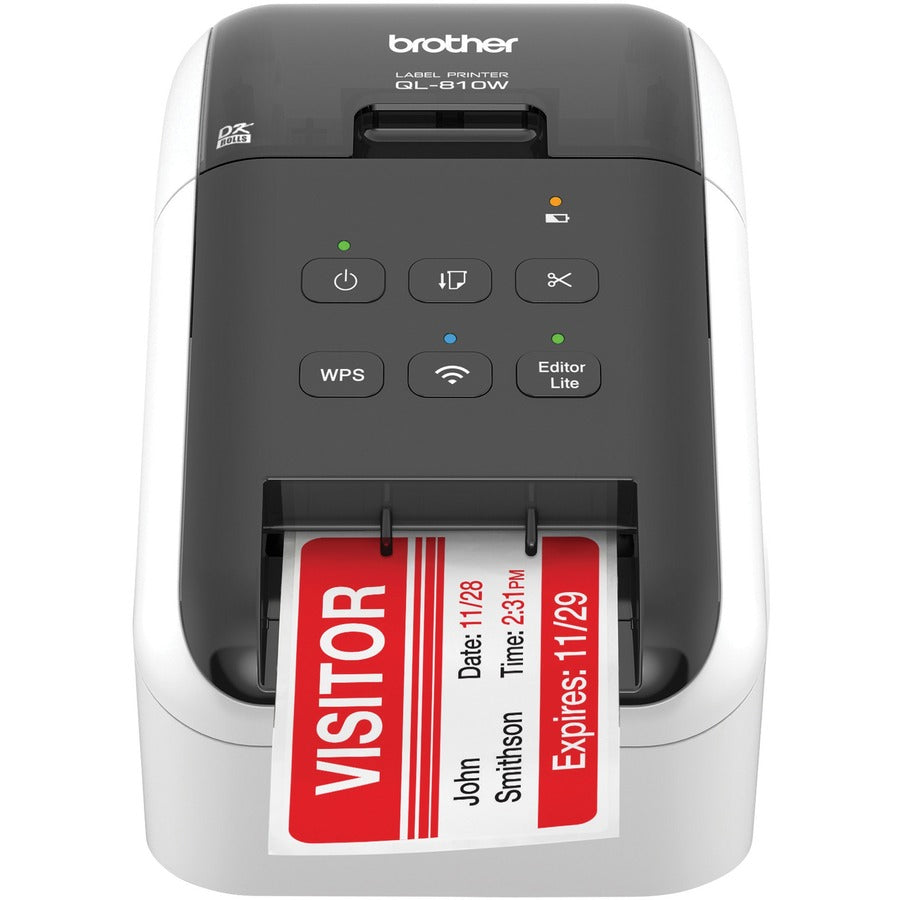 Brother QL810W Direct Thermal Printer - Monochrome - Label Print - USB - Wireless LAN