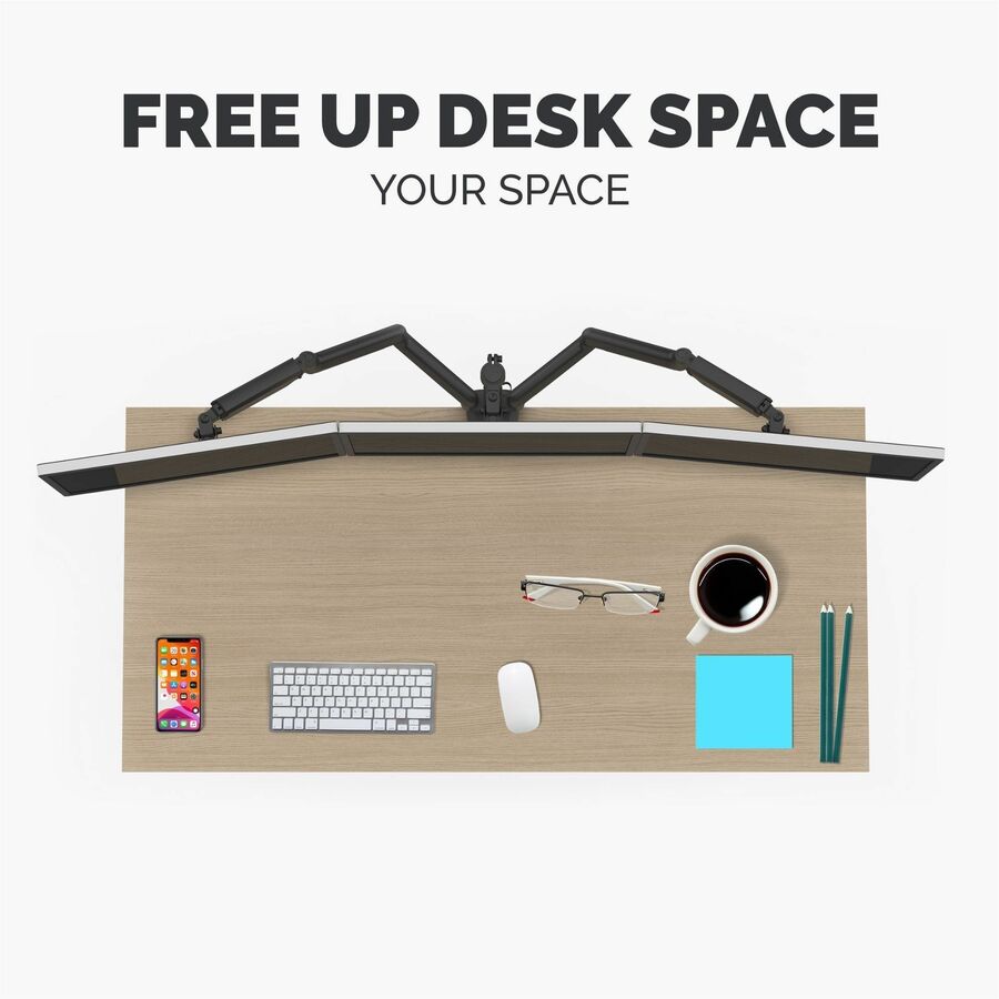 Fellowes Platinum Series Triple Monitor Arm