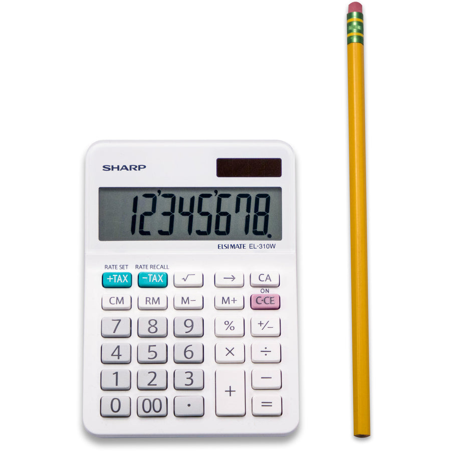 Sharp Calculators EL-310WB 8-Digit Professional Mini-Desktop Calculator