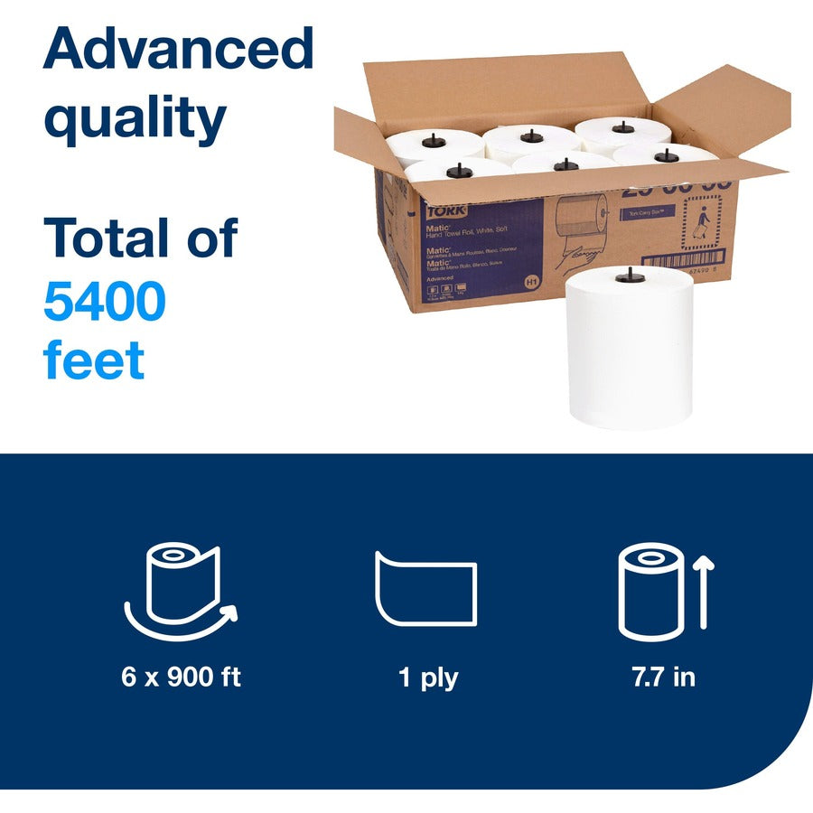 Tork Matic Hand Towel Roll White H1