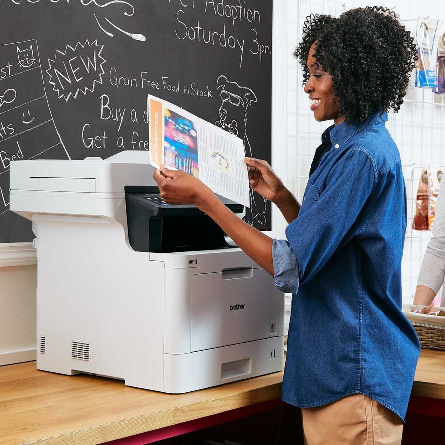 Brother MFCL8900CDW Imprimante laser couleur multifonction (impression, numérisation, copie, télécopie), réseau sans fil, recto-verso
