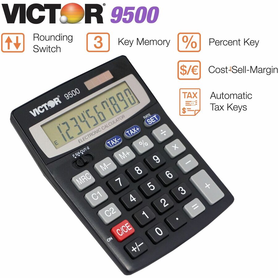 Victor 10 Digit Tax and Currency Conversion Desktop Calculator