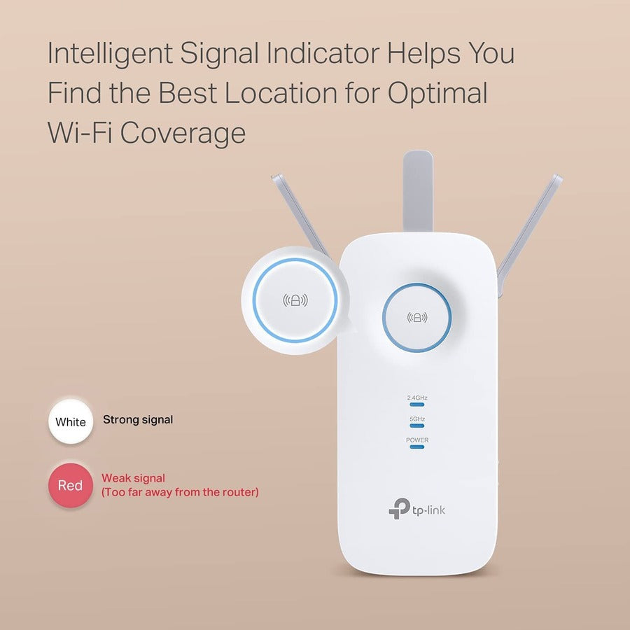 TP-Link RE550 IEEE 802.11ac 1.86 Gbit/s Wireless Range Extender