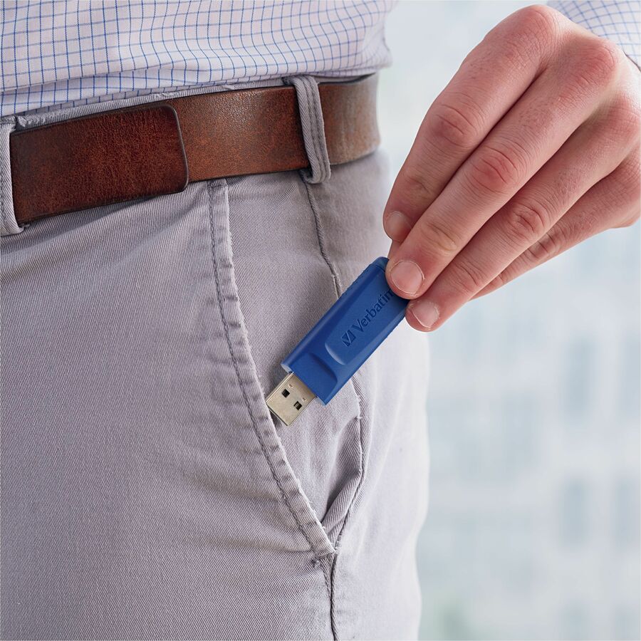 Verbatim 16GB USB Flash Drive — 5 Pack, Blue