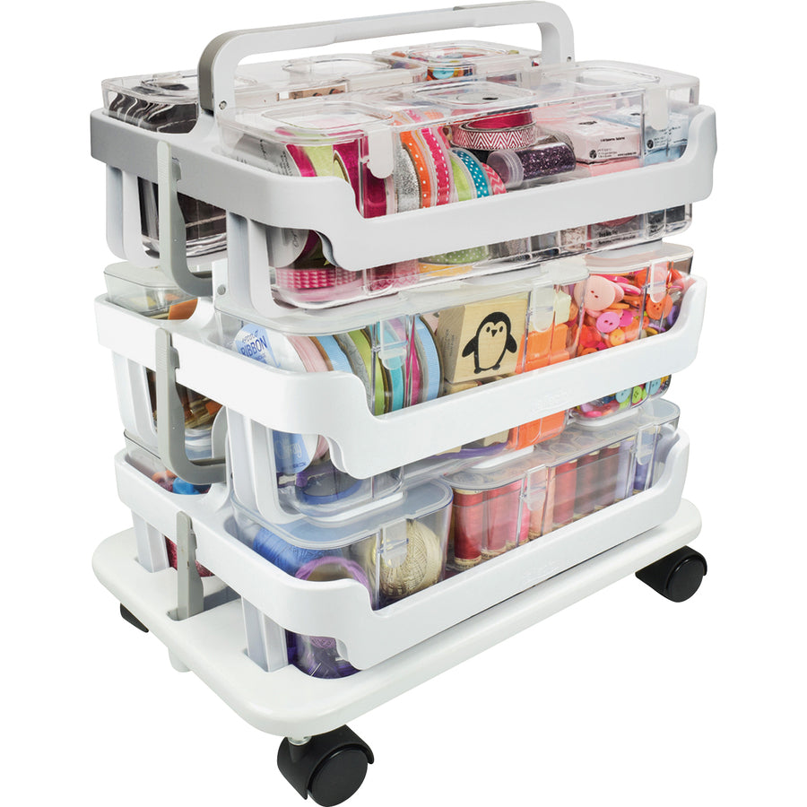 Lot groupé d'organisateurs empilables Deflecto Stackable Caddy