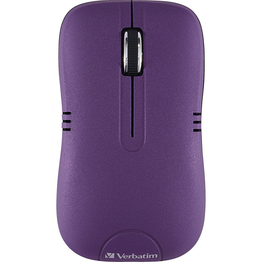 Souris optique sans fil pour ordinateur portable Verbatim, série Commuter - Violet mat