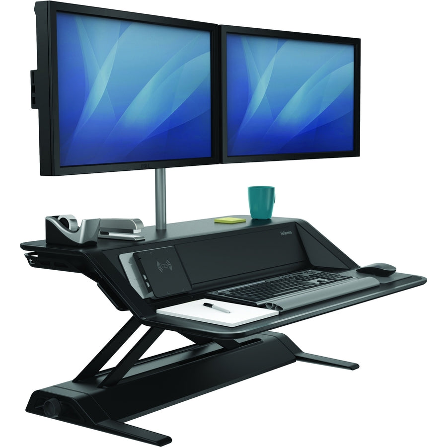 Fellowes Lotus DX Sit-Stand Workstation - Black