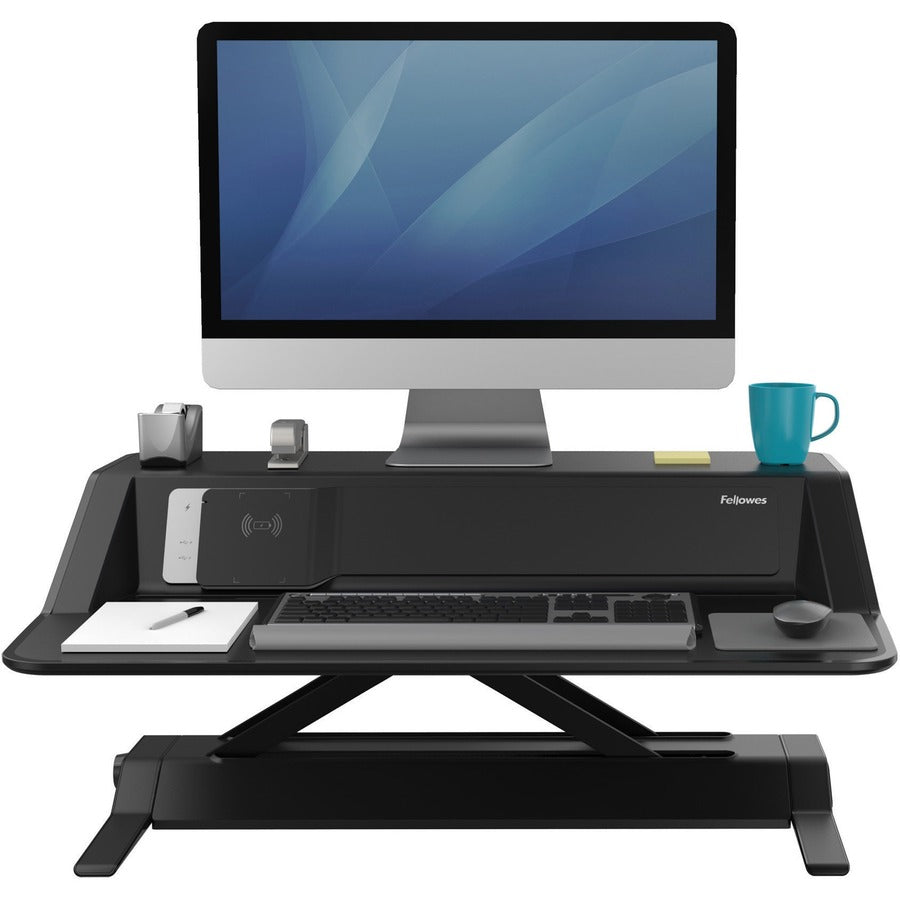 Fellowes Lotus DX Sit-Stand Workstation - Black