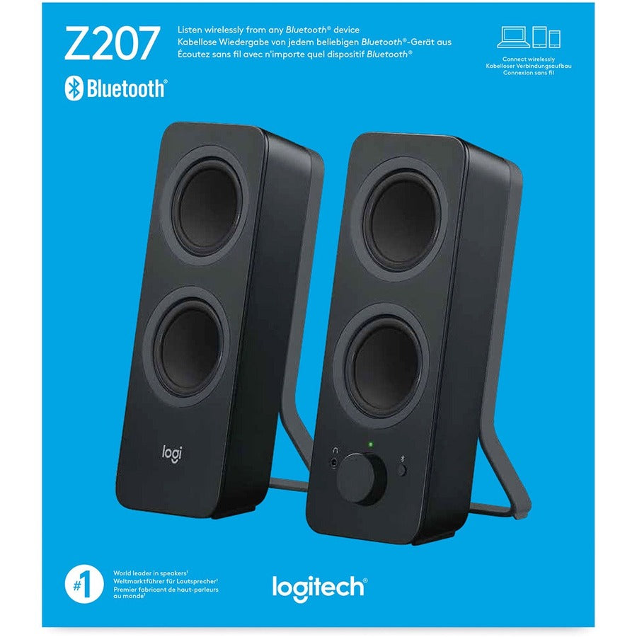 Logitech Z207 Bluetooth Speaker System — Black