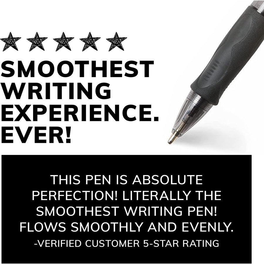 BIC Glide Velocity Bold Retractable Ballpoint Pen w/ Grip - Black VLGB11BLK