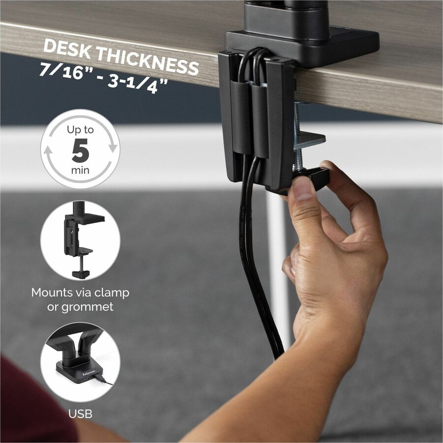 Fellowes Platinum Series Single Monitor Arm