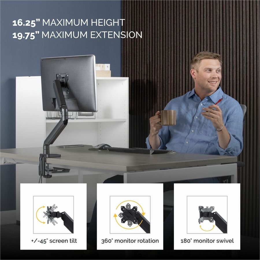 Fellowes Platinum Series Single Monitor Arm