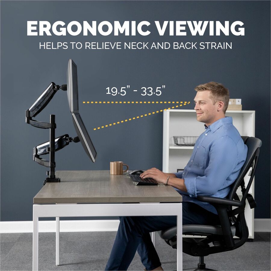 Fellowes Platinum Series Dual Stacking Monitor Arm
