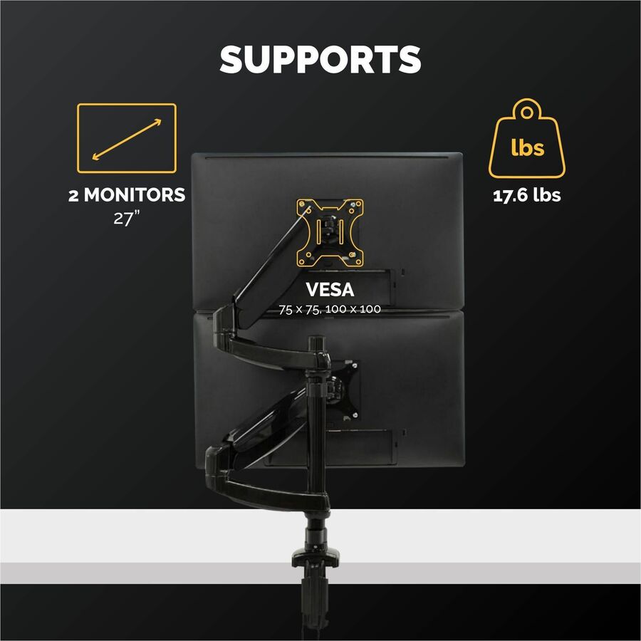 Fellowes Platinum Series Dual Stacking Monitor Arm