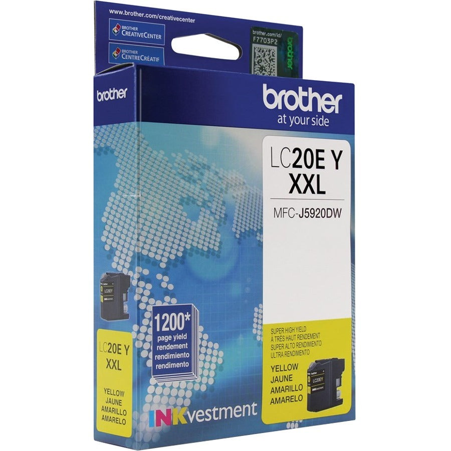 Brother INKvestment LC20EYS Original Super High (XXL Series) Yield Inkjet Ink Cartridge - Yellow Pack