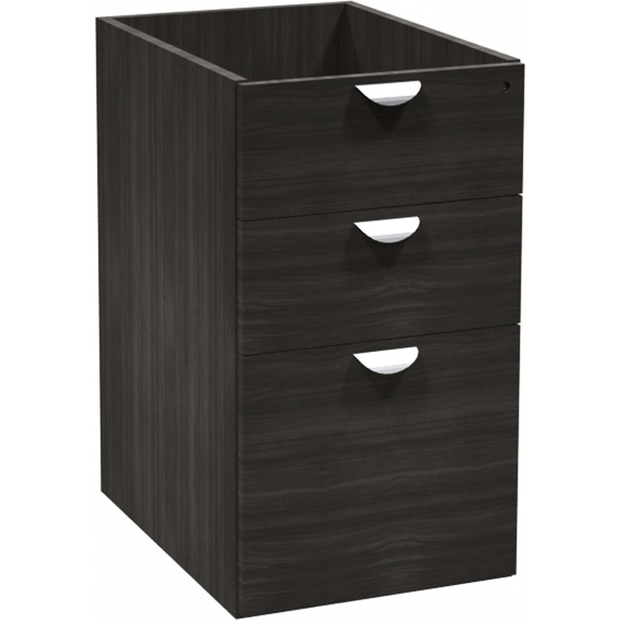 Heartwood INV Mobile Pedestal, Box/Box/File 3-Drawer, Hardrock Maple