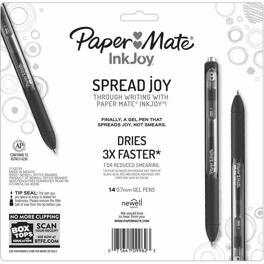Paper Mate InkJoy Gel Retractable Pen - 14-Pack