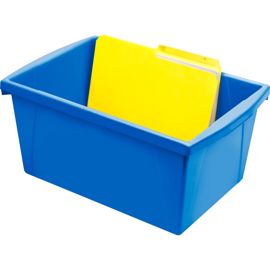 Bacs de rangement Storex de 20 litres, bleus