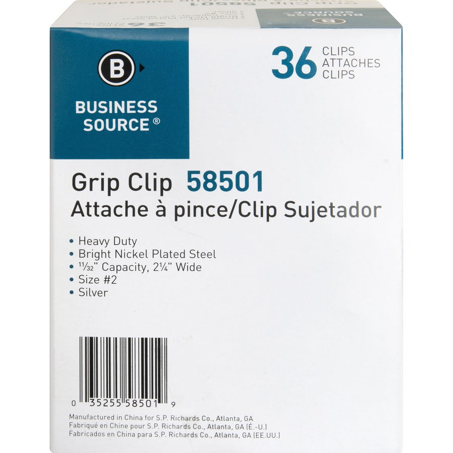 Business Source Bulldog Grip Clips 58501