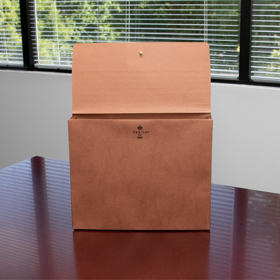 Business Source File Wallet — Letter, Brown