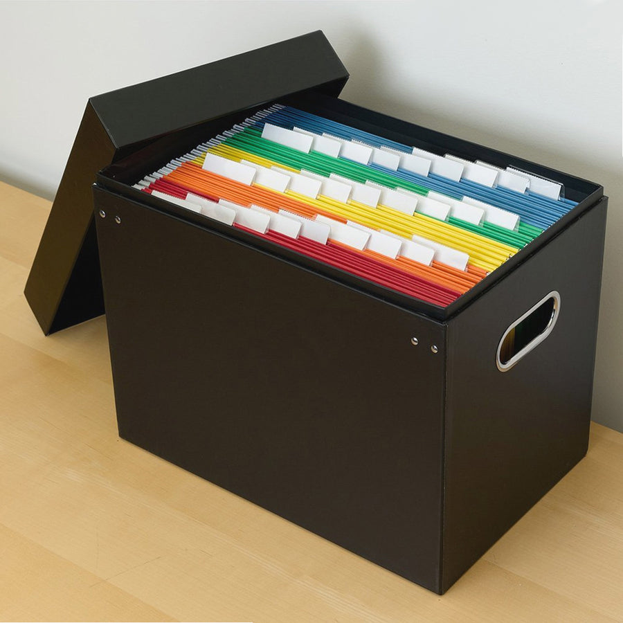 Business Source Hanging File Folders — Assorted Colours, Letter, 1/5-Cut, 25/Box