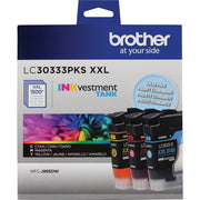 Cartouche d'encre Brother LC30333PKS Cyan haute capacité 1500 pages