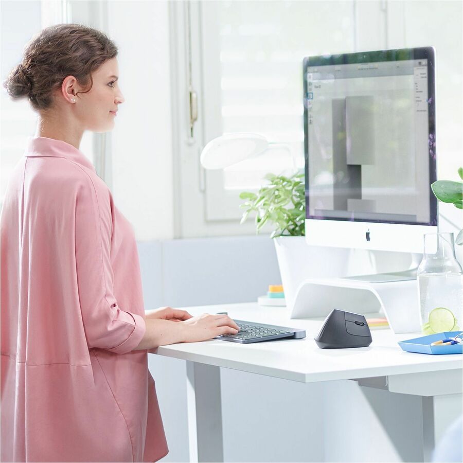 Logitech MX Vertical Ergonomic Mouse — Wireless/Bluetooth, 4000 dpi