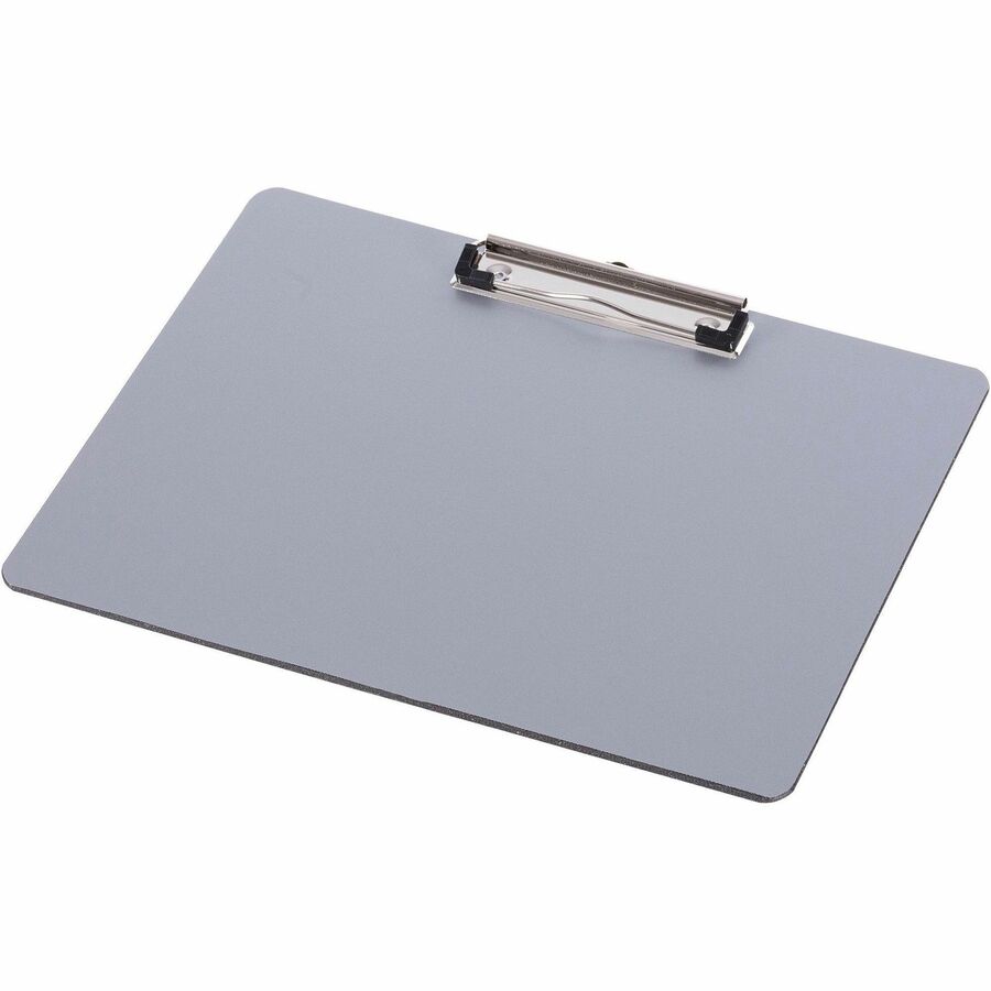 Business Source Landscape Plastic Clipboard — Letter, Silver