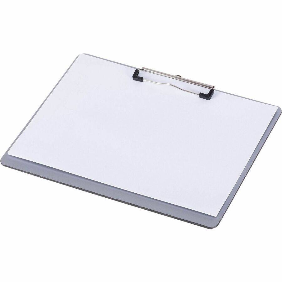 Business Source Landscape Plastic Clipboard — Letter, Silver