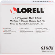 Lorell 12-1/2" Slimline Wall Clock